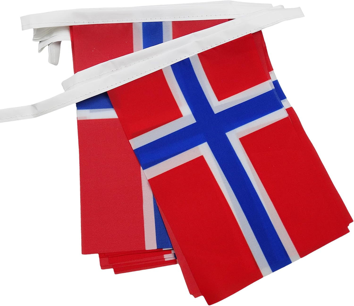 Ghirlanda Bandiera Norvegia 12m - 20 Bandierine 45x30cm