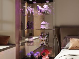 Vetrina in vetro LED 80,5x36,5x164 cm - Fortuna Lai