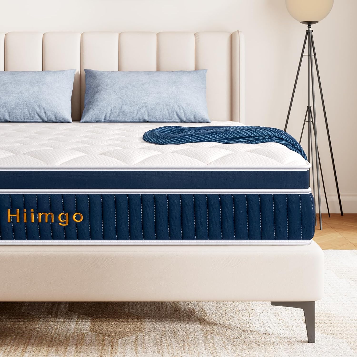 Hiimgo Materasso Ibrido Doppio 135x190 cm, 26 cm di Altezza