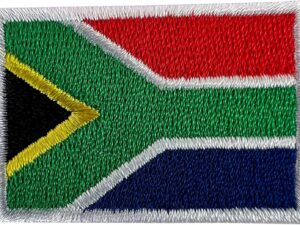 Mini toppa bandiera Sud Africa - Applicabile a ferro o ago