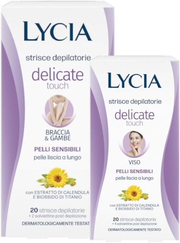 Lycia Strisce Viso e Corpo Senza Profumo 20+20 pz