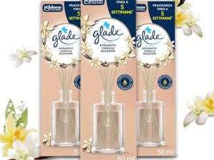 Glade Diffusore a Bastoncini Romantic Vanilla Blossom - 3x50ml