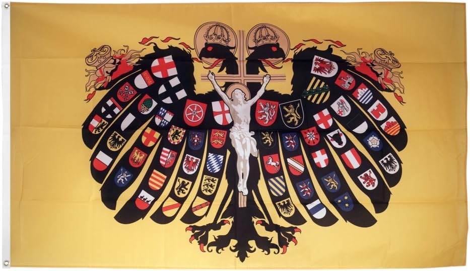 Bandiera Sacro Romano Impero Germanico - 90x150 cm + Sticker