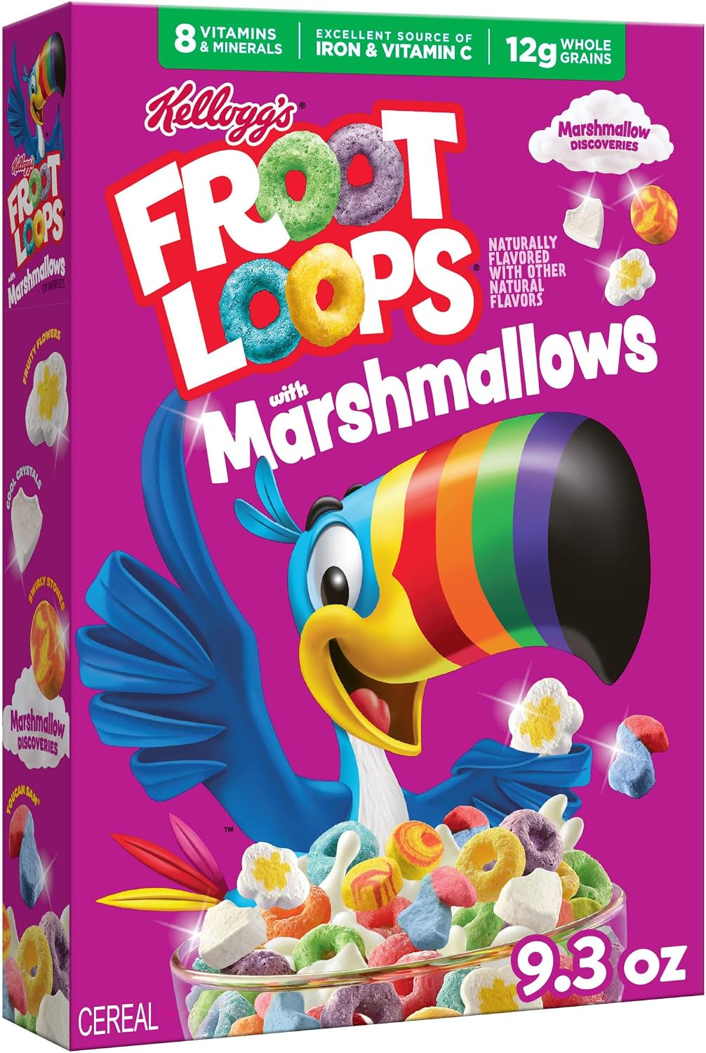 Kellogg's Froot Loops Original - Cereali con Marshmallow 263,7 g