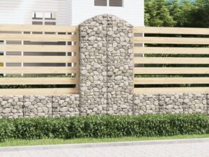 Cesto Gabbione Arco 100x30x200/220 cm Ferro Zincato