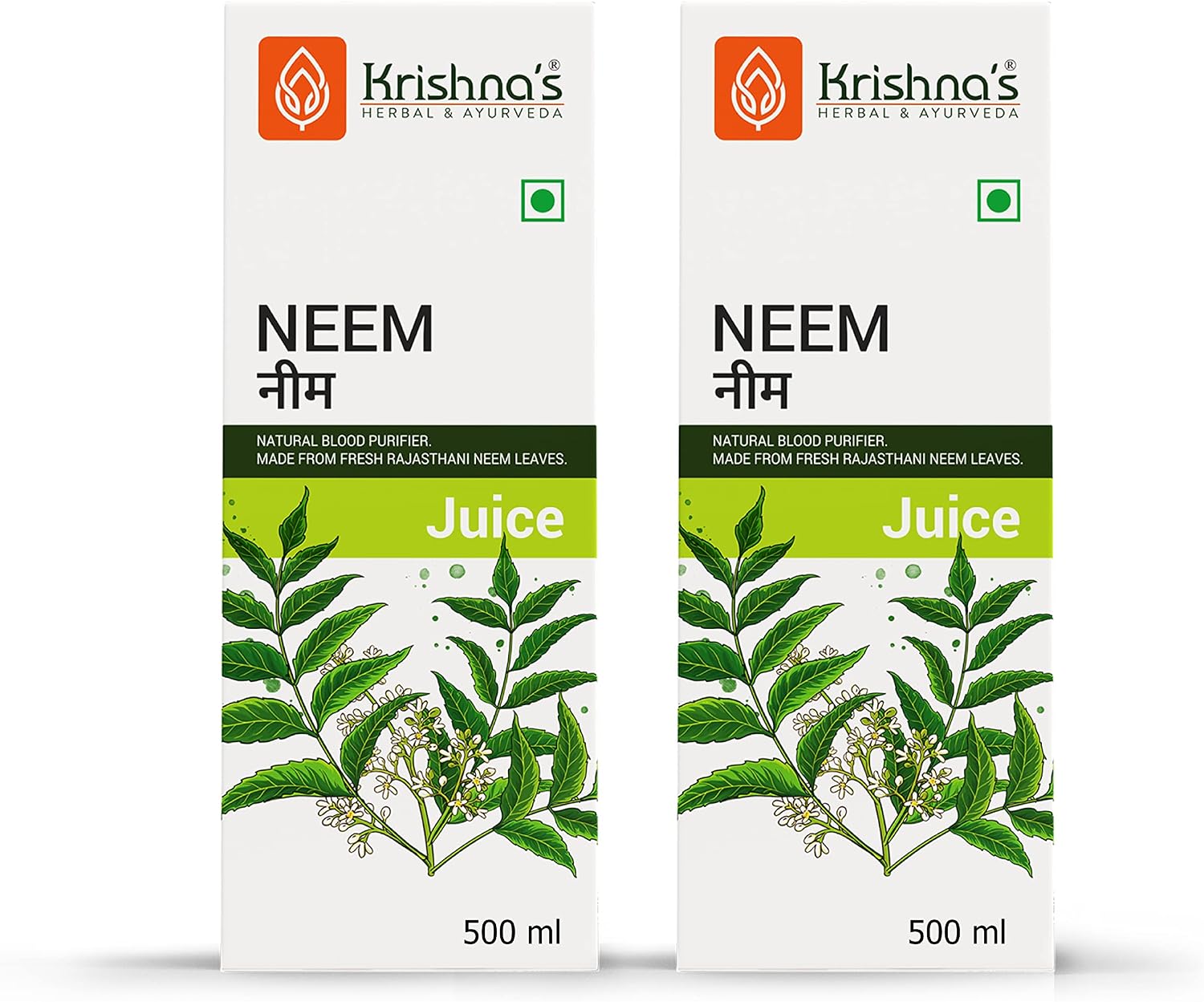 Succo di Neem Krishna's 500 ml (2 pz) - Purificatore Naturale