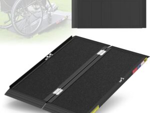 Nelyrho Rampa pieghevole alluminio 1,5 m, antiscivolo