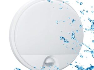 Plafoniera LED 10W con Sensore, IP54, 3000K