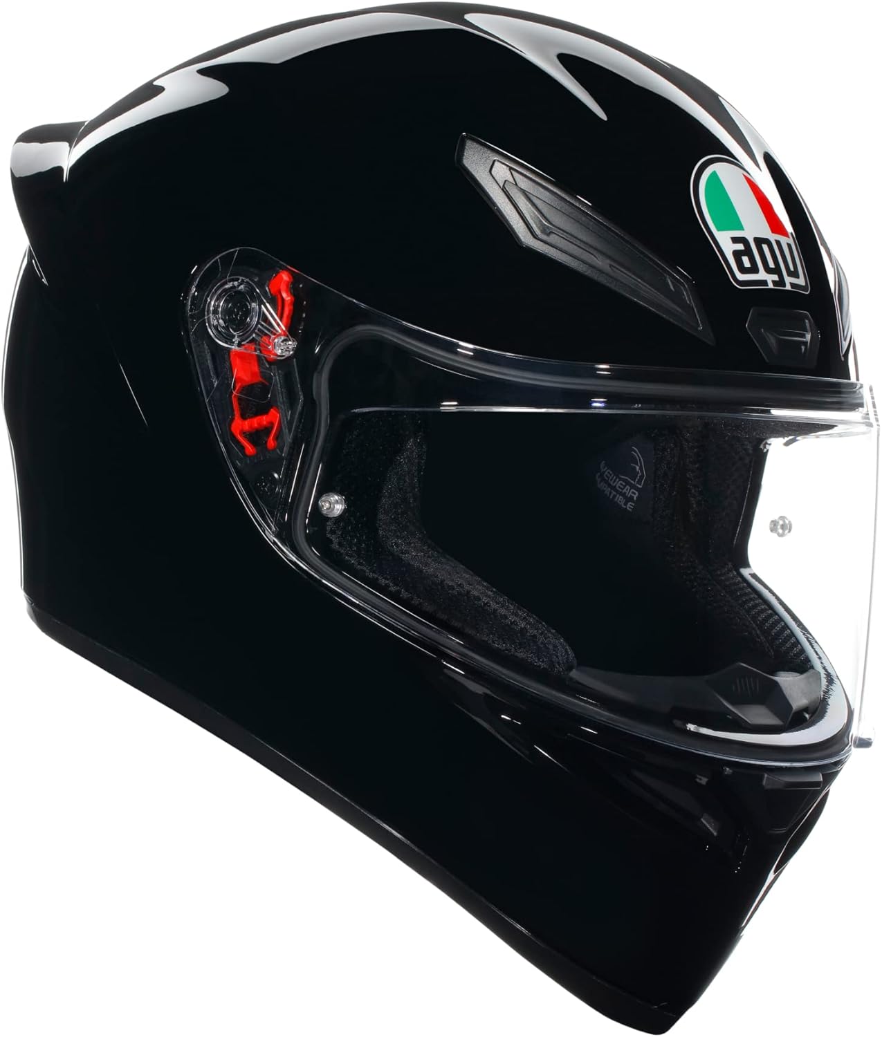 AGV Casco K1 S E2206 - Casco integrale ECE 22.06, nero