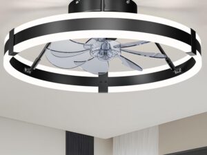 Ventilatore senza pale con luce LED - 19,7" HOMIFORCE