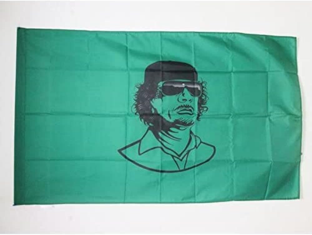 Bandiera Libia con Gheddafi 150x90 cm - AZ FLAG