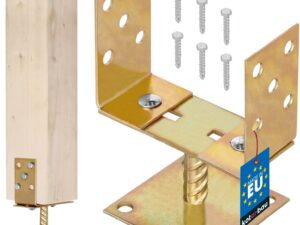 KOTARBAU® Staffa Regolabile per Pali in Legno - Oro