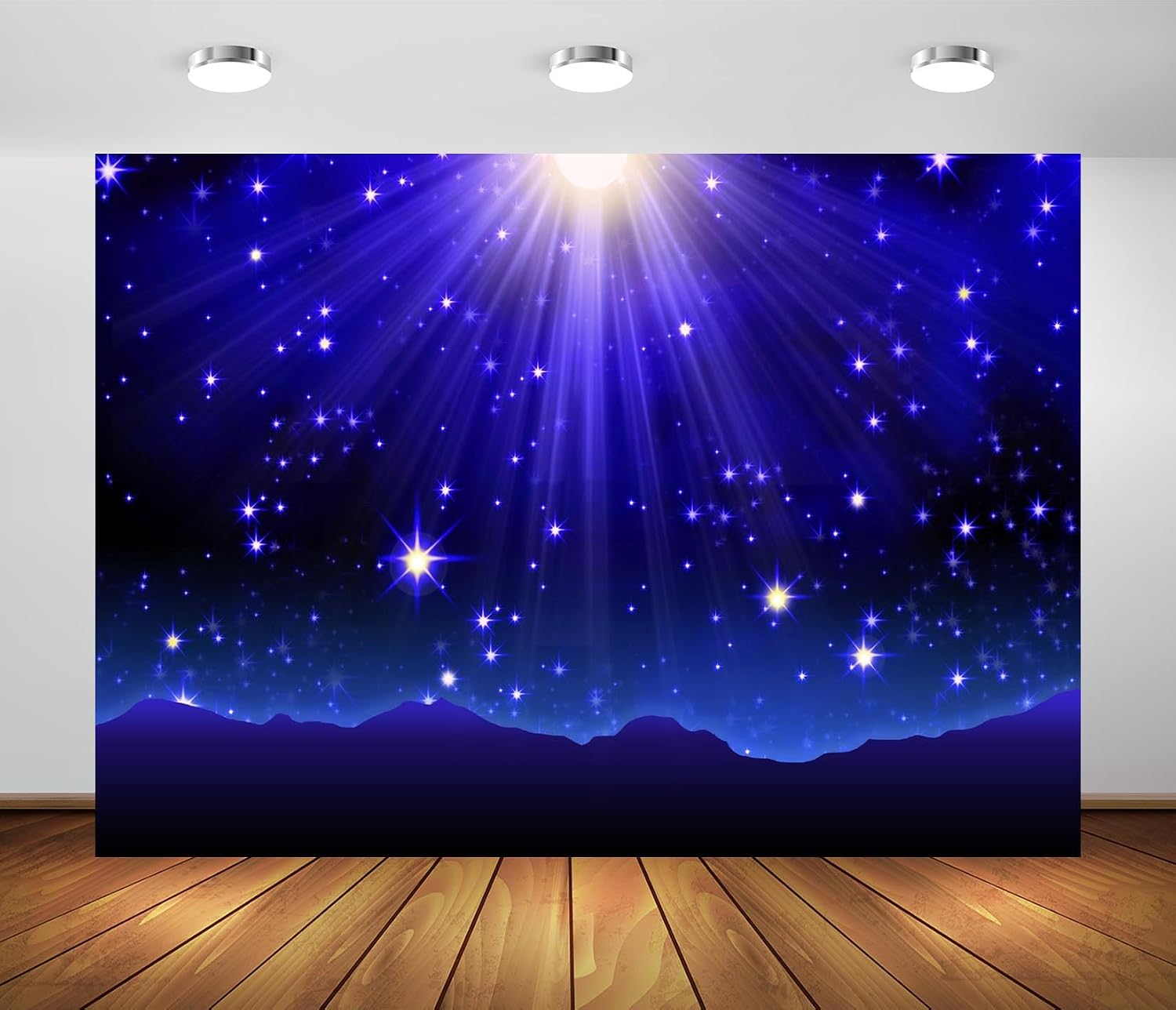 BELECO Sfondo Foto Cielo Notturno 2.5x1.8m Stelle Galassia