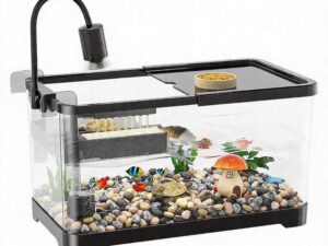 Acquario per Tartarughe con Piattaforma Regolabile