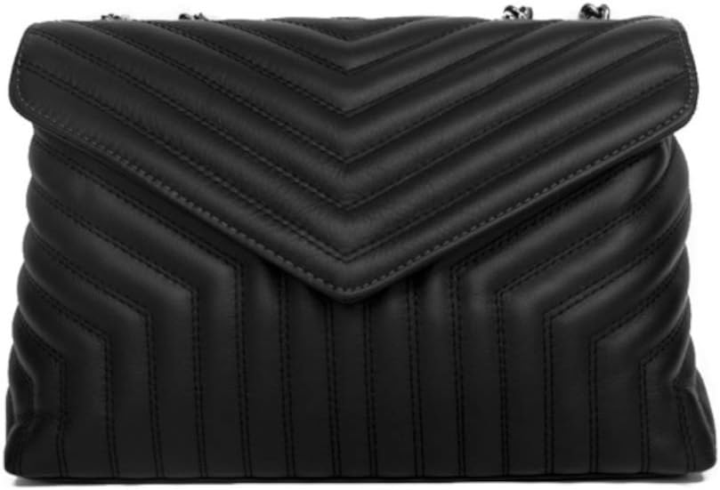 Borsa Olanda Media in Vera Pelle Trapuntata Made in Italy