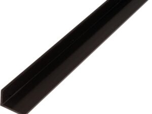 Alberts 471484 Profilo angolare nero PVC-U 1000x30x20 mm