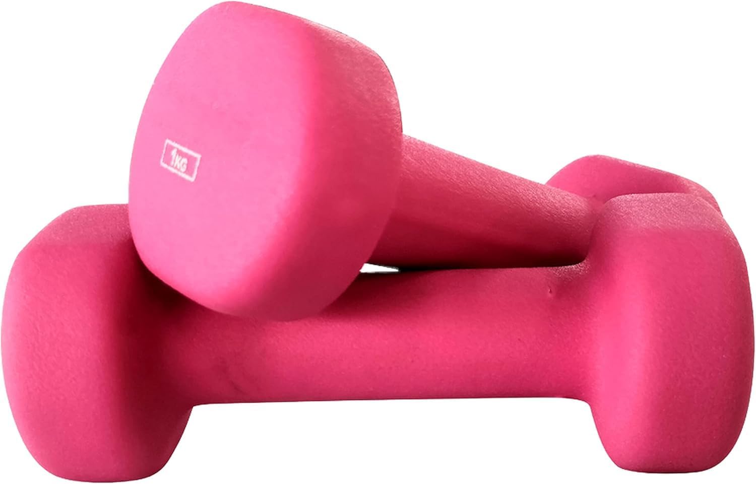 Manubri in Neoprene da 2Kg | Colore Rosa | AnyBasic