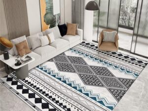 Tappeto Geometrico 60x120 cm - Stile Moderno e Lavabile