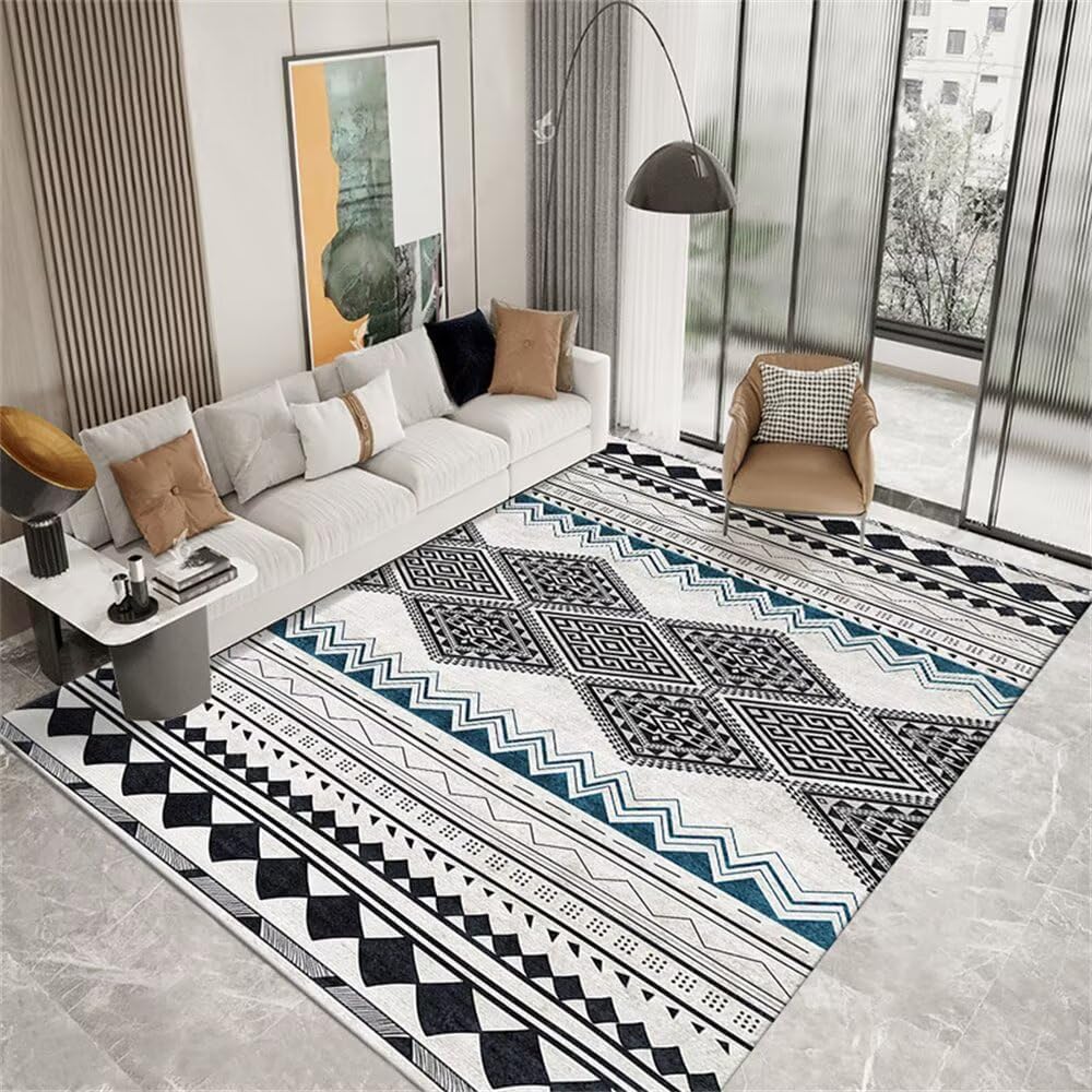 Tappeto Geometrico 60x120 cm - Stile Moderno e Lavabile