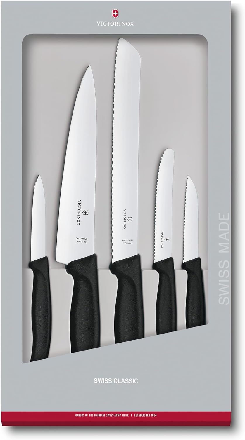Set Coltelli Swiss Classic Victorinox 5 pezzi, nero