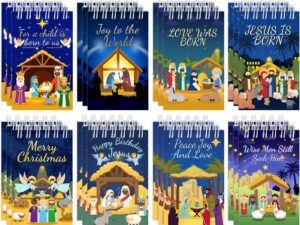 24 Mini Taccuini Presepe Natale - Regali Religiosi