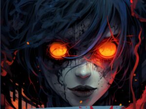 Libro da colorare Anime Horror per adulti e ragazzi
