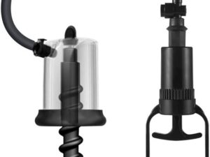 Plug anale gonfiabile con pompa a vuoto – Set SM in silicone nero
