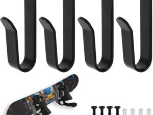 Supporti parete snowboard, organizer per tavole - Nero