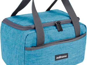 Borsa Termica edihome 8L, Porta Pranzo Blu, Isolamento 5h