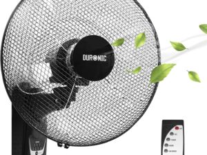 Duronic FN55 BK: Ventilatore a Parete Silenzioso con Telecomando