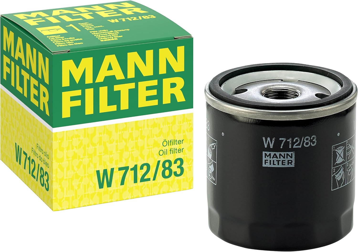 Mann-Filter W 712/83 Filtro Olio Originale OE