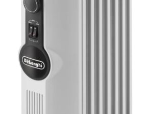 De'Longhi TRRS0715 Radiatore a Olio 1500W, 7 Elementi, Calore Prolungato