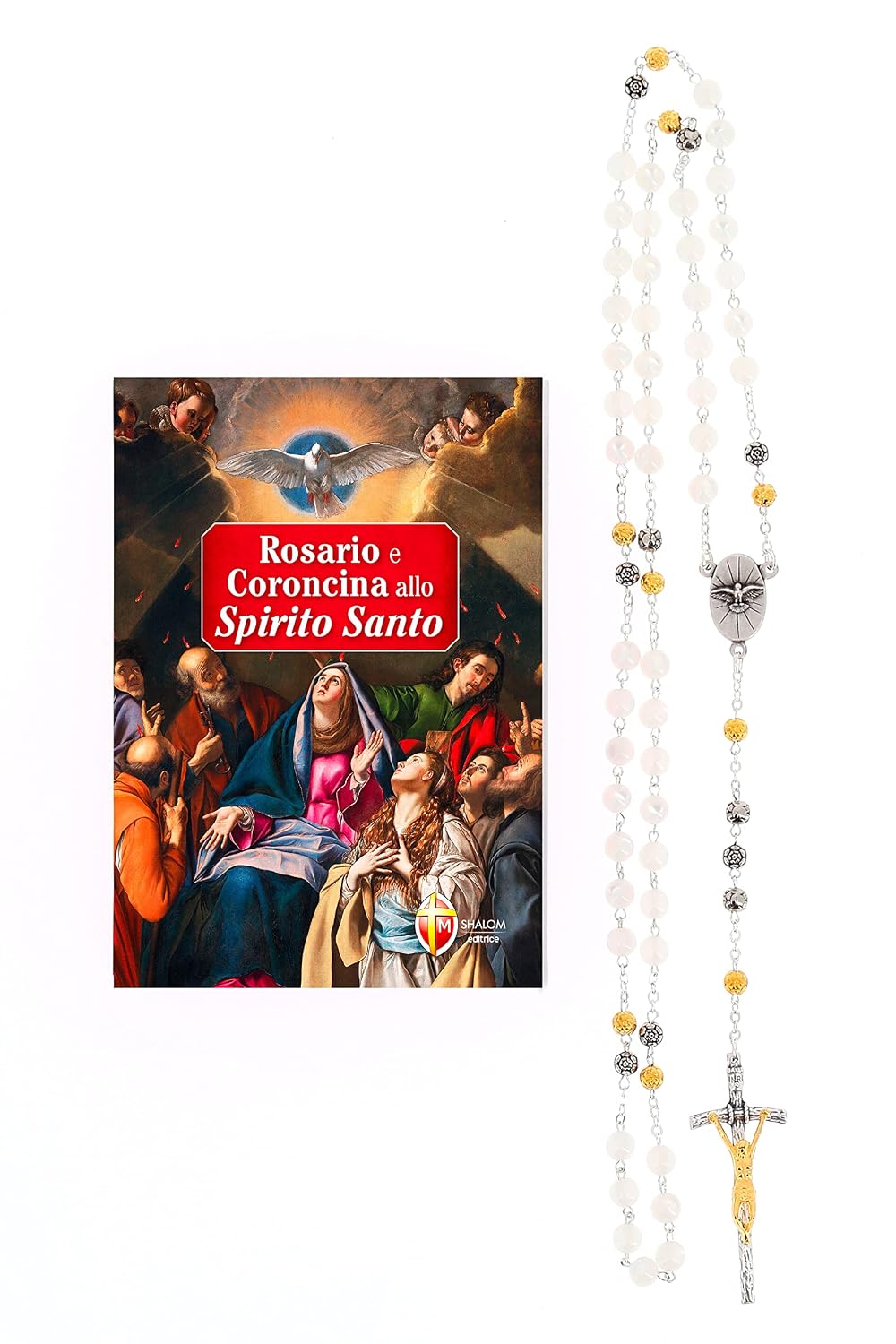Rosario e Coroncina allo Spirito Santo con confezione regalo