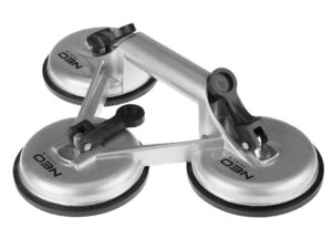 NEO TOOLS Ventosa Triple 150 Kg, Alluminio, Ø120 mm