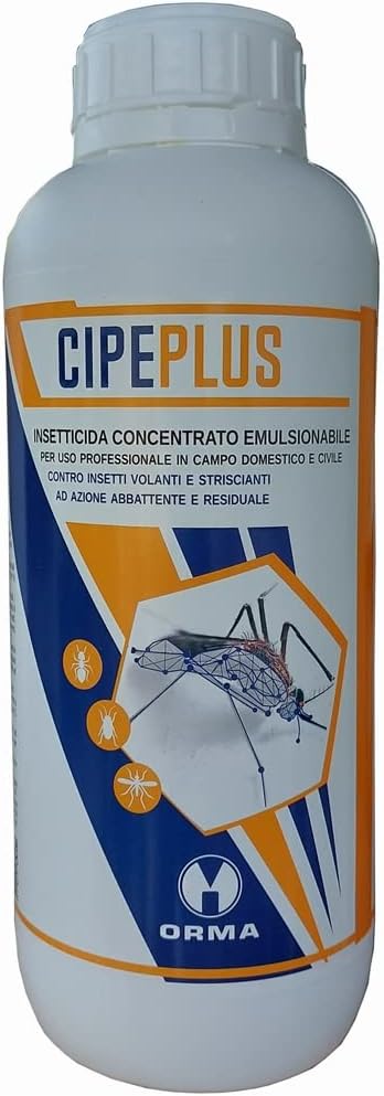 Cipeplus Insetticida Concentrato 1 LT - Contro Insetti Volanti e Striscianti