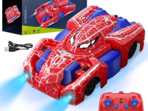 Auto Climbing Spider RC con Fari LED, Regalo Bambini
