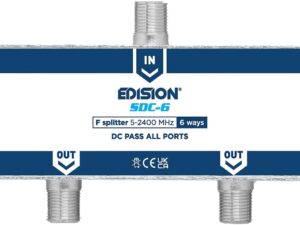 Edision SDC-6 Partitore TV 6 vie con connettore F