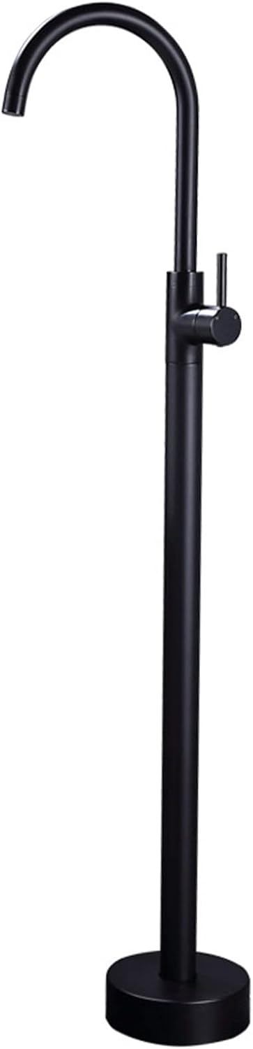 Rubinetto vasca freestanding nero 360° ottone SWHC