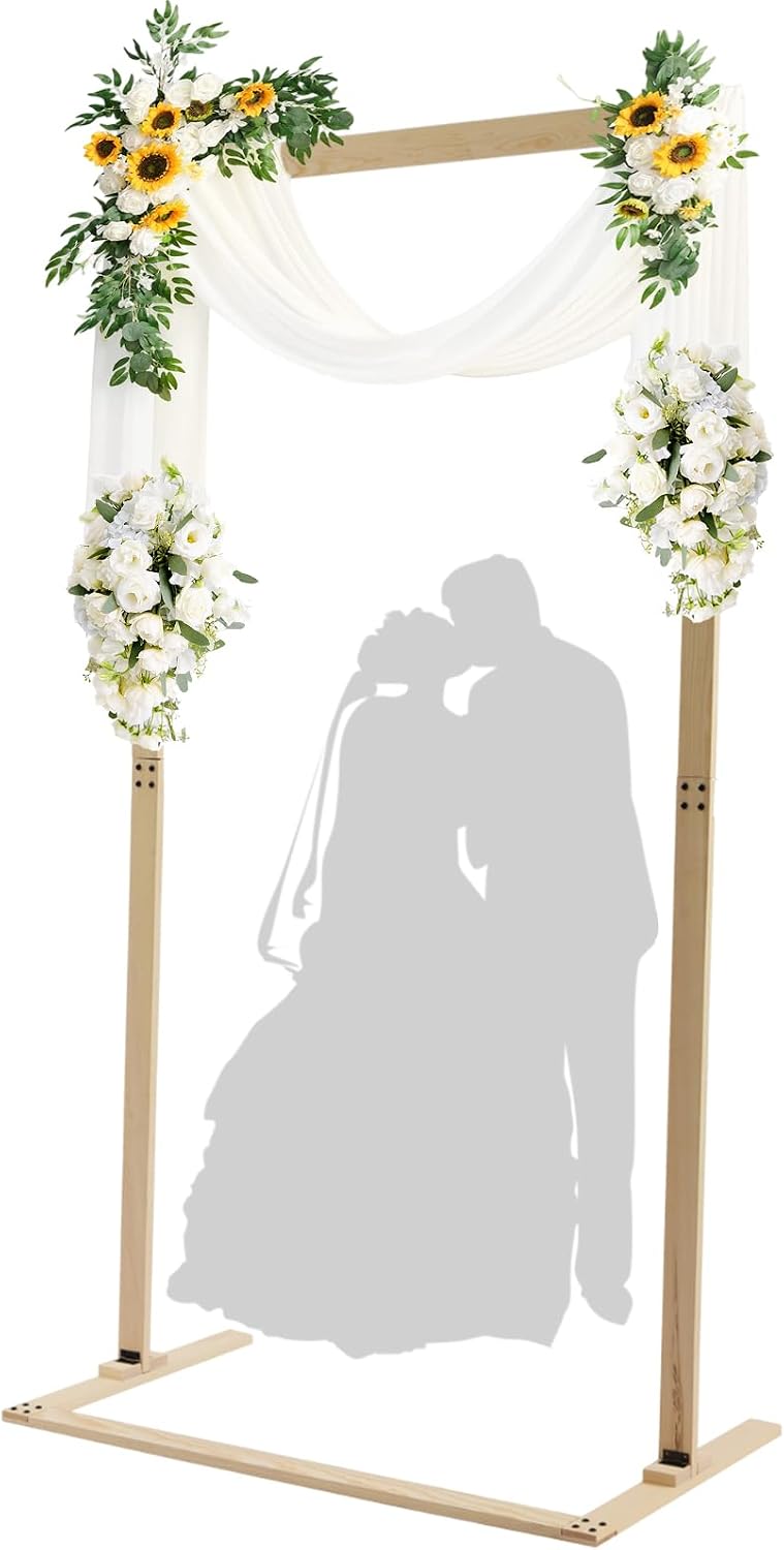 Arco matrimoniale in legno quadrato 2,2m per cerimonie