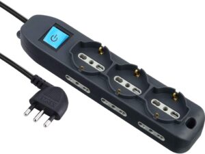 Electraline 62019 Multipresa 9 Posti con Cavo 1,5m