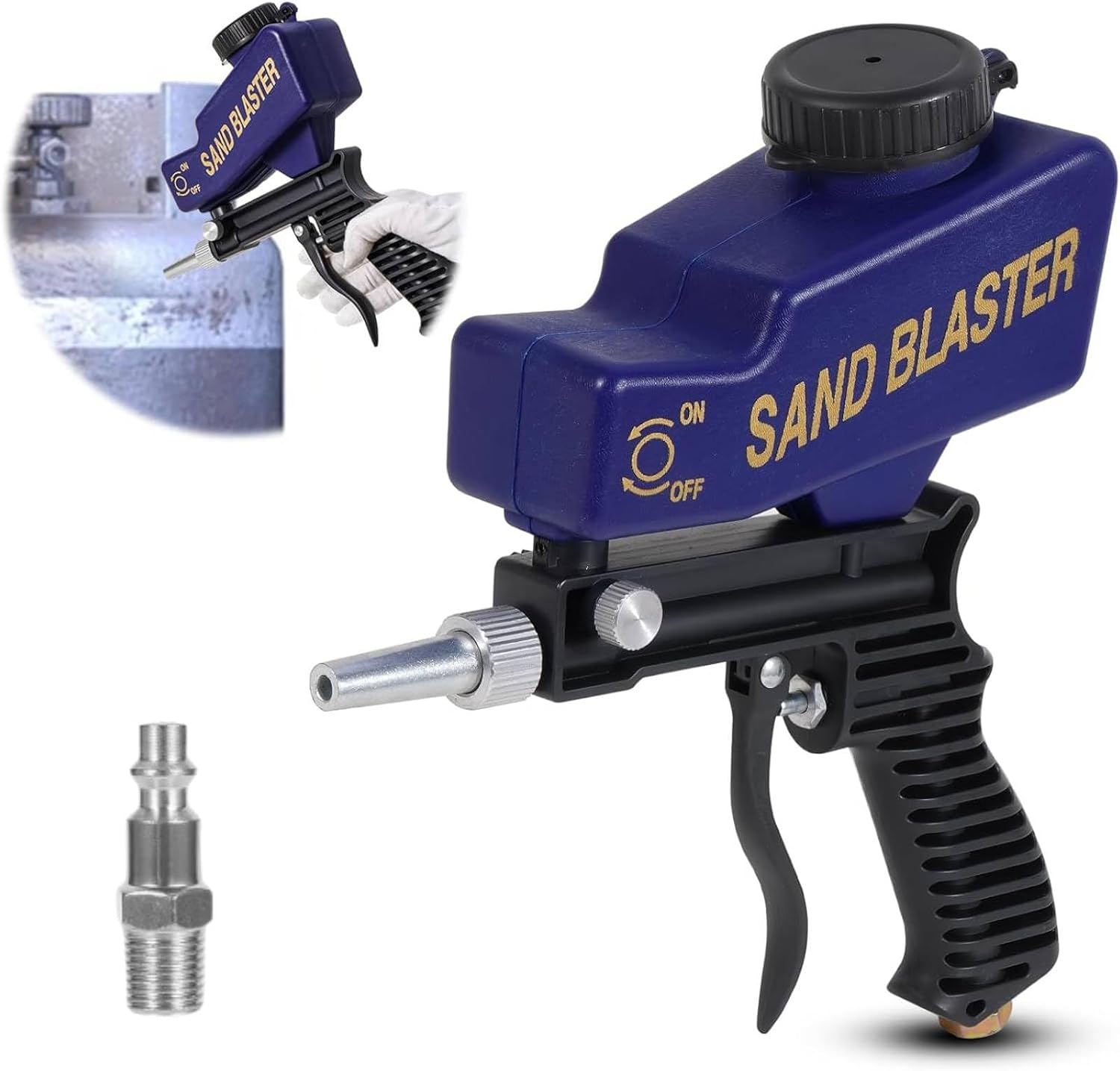 Pistola sabbiatrice a gravità FRDHEE per metallo e legno