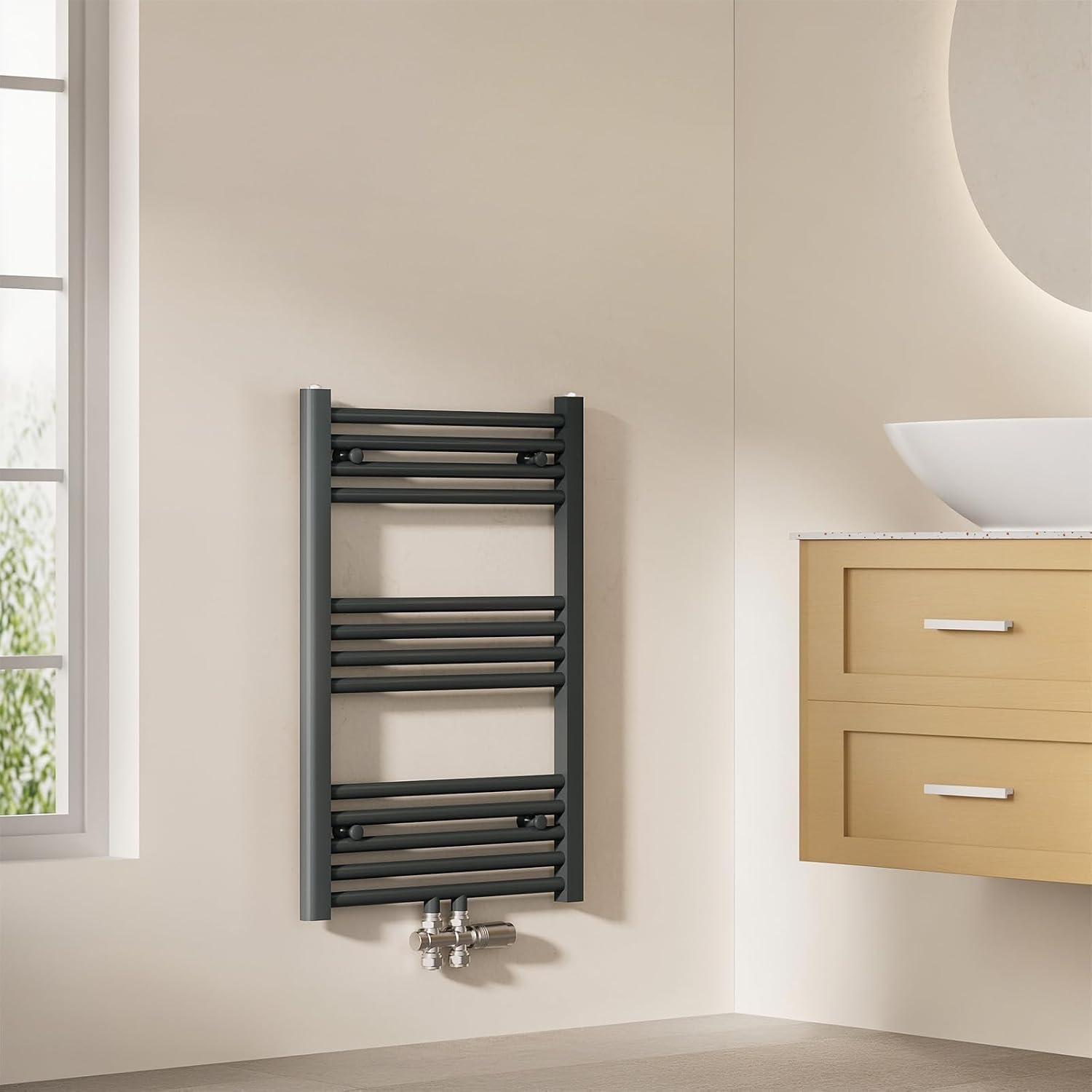 EMKE Scaldasalviette Antracite 75x50 cm - 291W
