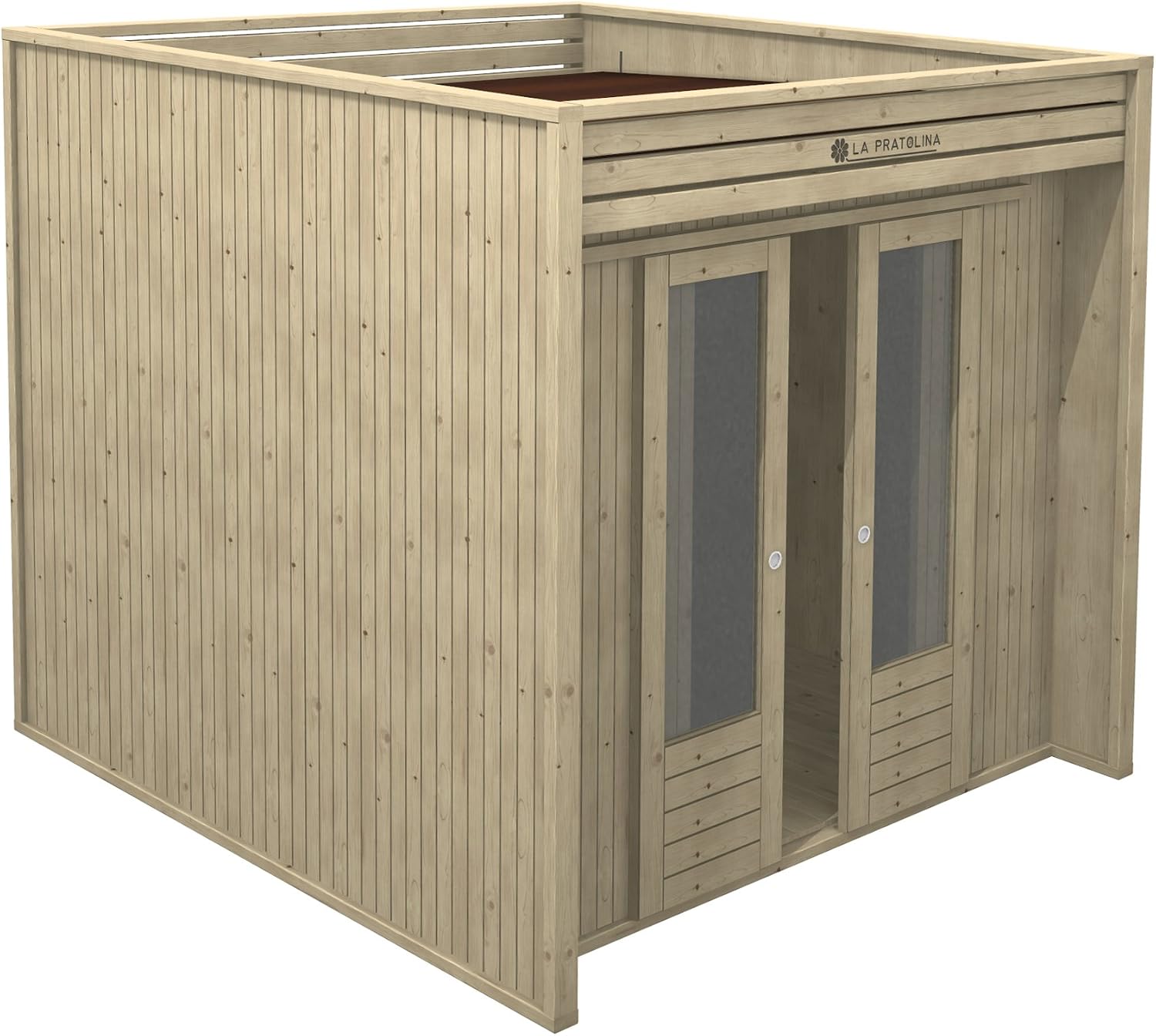Casetta da Giardino Cubo 2.5x2 - Modello Moderno