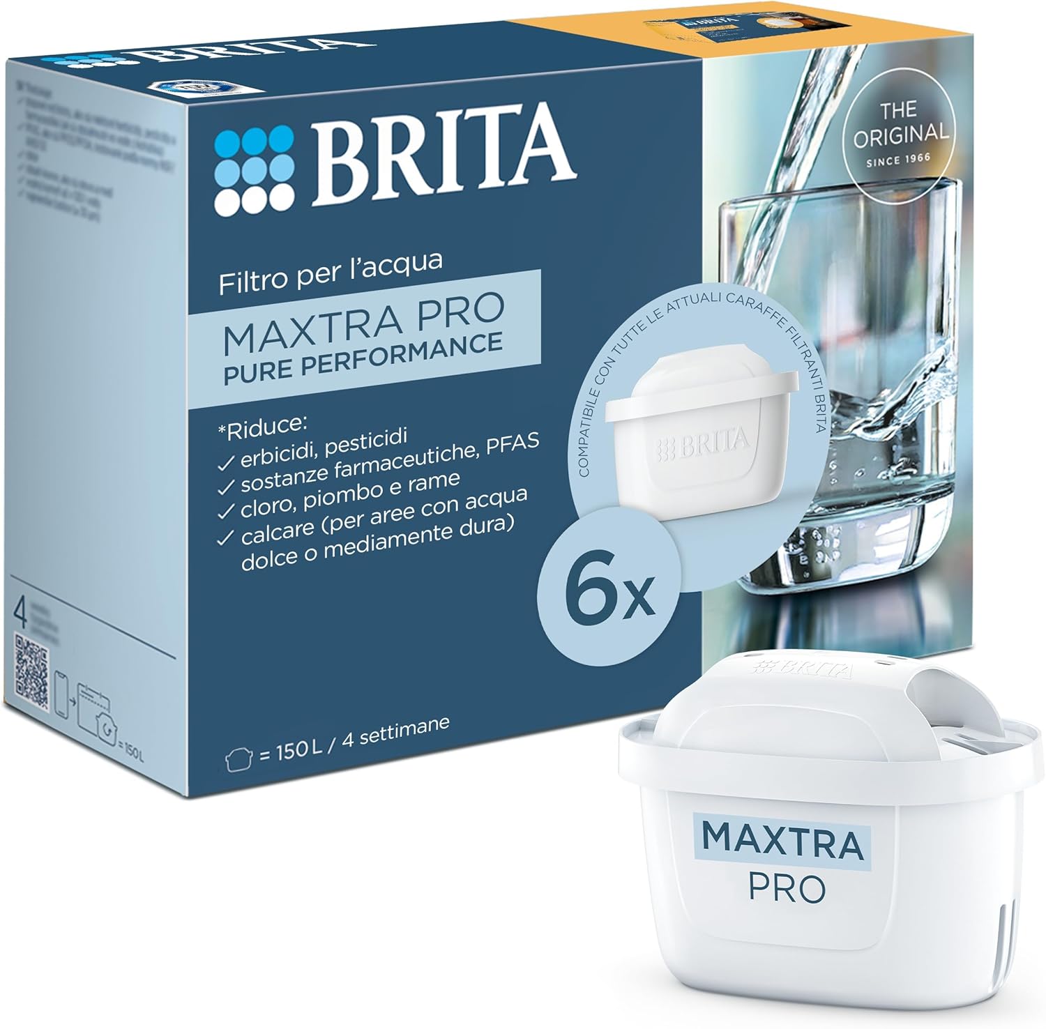 Filtro BRITA MAXTRA PRO Pure Performance 6 pz