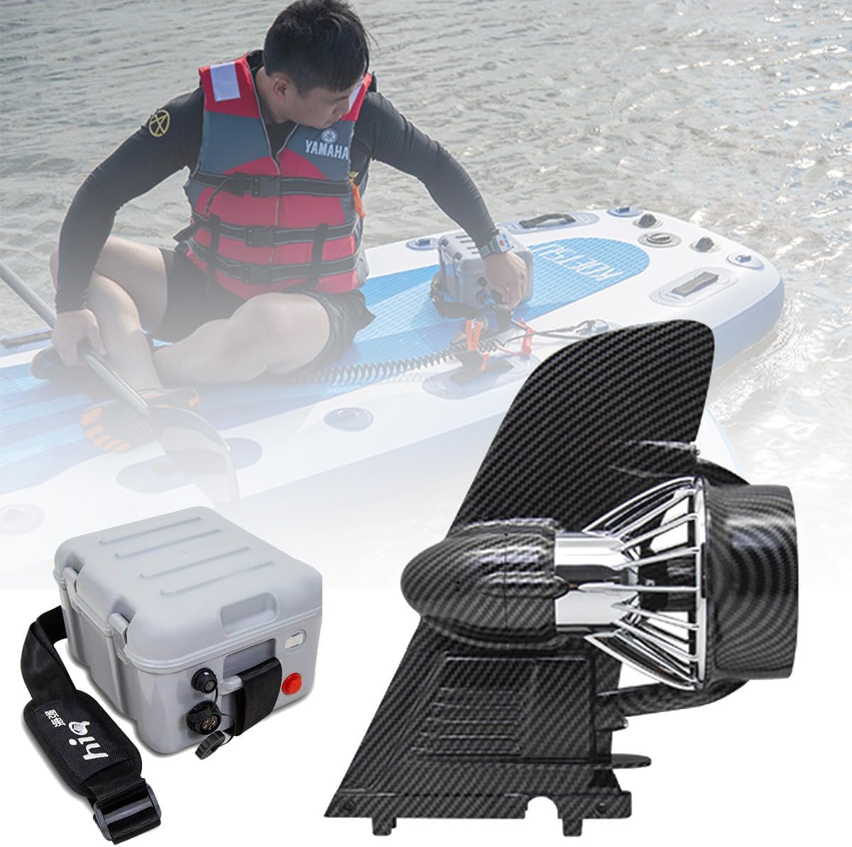 Tavola da surf elettrica Tahali: propulsione 24V e pinna motorizzata