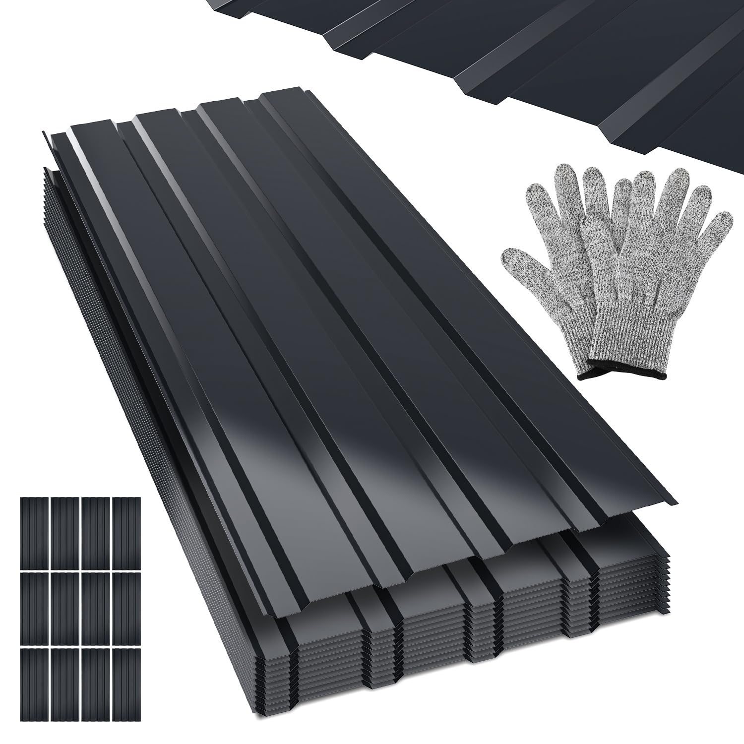 Lamiera Trapezoidale 12x 115x45 cm - 6,21 m², Antracite