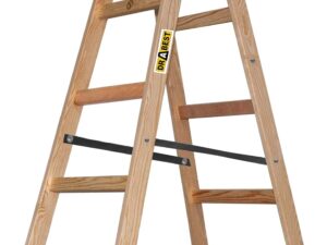 Scaletta pieghevole in legno DRABEST 2x5 pioli - 1,53 m