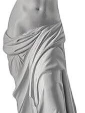 Venere di Milo in Marmo Bianco - Scultura da Tavolo CBAM