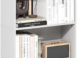 Furinno Jensen Libreria 6 Ripiani con Ante Bianca