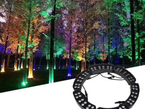 Luci LED per alberi outdoor 7 colori, 6 set impermeabili